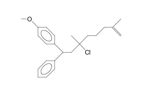 6-Chloro-8-(4-methoxy-phenyl)-2,6-dimethyl-8-phenyl-1-octene