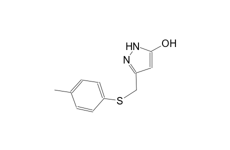 3-{[(4-methylphenyl)sulfanyl]methyl}-1H-pyrazol-5-ol