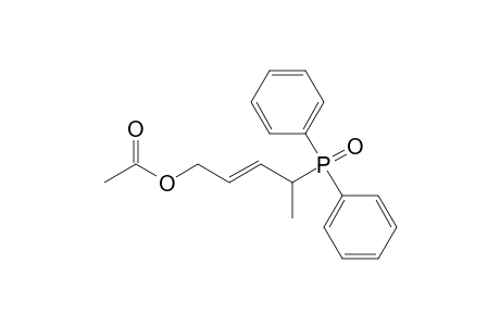 (E)-4-Diphenylphosphinoylpent-2-en-1-yl Acetate