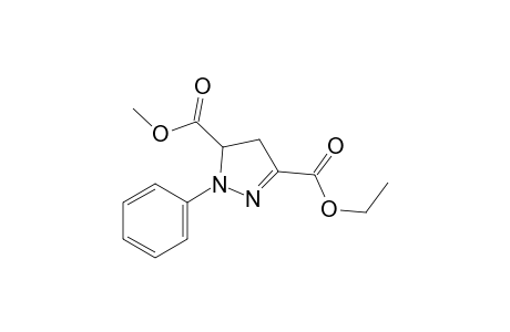 1-phenyl-2-pyrazoline-3,5-dicarboxylic acid, 3-ethyl methyl ester