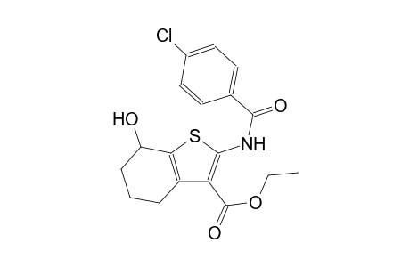 benzo[b]thiophene-3-carboxylic acid, 2-[(4-chlorobenzoyl)amino]-4,5,6,7-tetrahydro-7-hydroxy-, ethyl ester