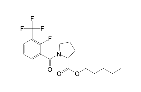 L-Proline, N-(2-fluoro-3-trifluoromethylbenzoyl)-, pentyl ester