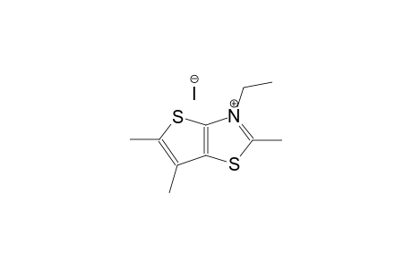 3-ethyl-2,5,6-trimethylthieno[2,3-d][1,3]thiazol-3-ium iodide