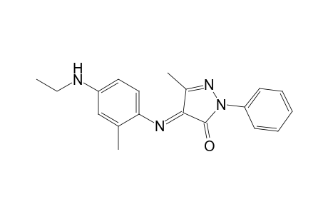 3H-pyrazol-3-one, 4-[[4-(ethylamino)-2-methylphenyl]imino]-2,4-dihydro-5-methyl-2-phenyl-