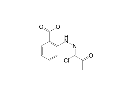 Benzoic acid, 2-[(1-chloro-2-oxopropylidene)hydrazino]-, methyl ester