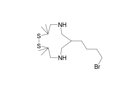 7-(4-Bromo-butyl)-3,3,11,11-tetramethyl-1,2-dithia-5,9-diaza-cycloundecane