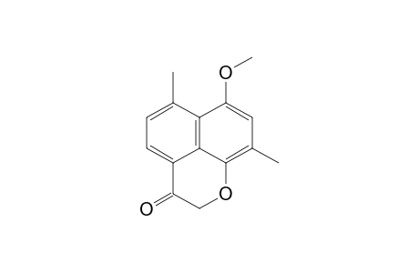 Naphtho[1,8-bc]pyran-3(2H)-one, 7-methoxy-6,9-dimethyl-