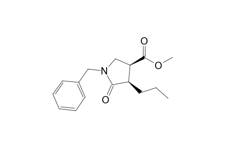(3S,4R)-1-benzyl-5-keto-4-propyl-pyrrolidine-3-carboxylic acid methyl ester