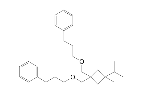 1-Isopropyl-1-methyl-3,3-bis(3-phenylpropoxymethyl)cyclobutane