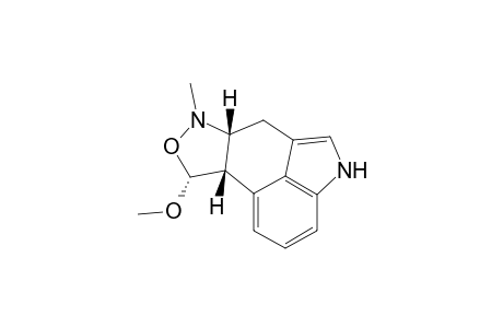 Indolo[4,3-ef][2,1]benzisoxazole, 4,6,6a,7,9,9a-hexahydro-9-methoxy-7-methyl-, (6a.alpha.,9.alpha.,9a.beta.)-(.+-.)-