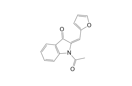 (2E)-1-acetyl-2-(2-furanylmethylidene)-3-indolone