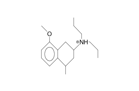 (.+-.)-cis-8-Methoxy-4-methyl-N,N-dipropyl-1,2,3,4-tetrahydro-naphthalen-2-ylammonium cation