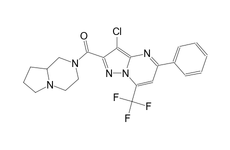 3-chloro-2-(hexahydropyrrolo[1,2-a]pyrazin-2(1H)-ylcarbonyl)-5-phenyl-7-(trifluoromethyl)pyrazolo[1,5-a]pyrimidine