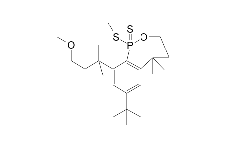 7-t-Butyl-5,5-dimethyl-9-(3-methoxy-1,1-dimethylpropyl)-1-methylthio-2-oxa-1-phosphabicyclo[5.4.0]undeca-6,8,10-triene 1-thioxide