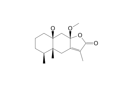 10-BETA-HYDROXY-8-BETA-METHOXYEREMOPHILENOLIDE