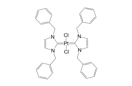 trans-Dichlorido-bis(1,3-dibenzylimidazol-2-ylidene)platinum(II)