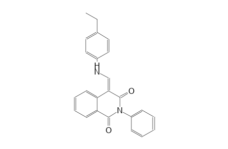 1,3(2H,4H)-isoquinolinedione, 4-[[(4-ethylphenyl)amino]methylene]-2-phenyl-, (4E)-