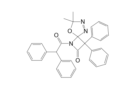 1,7,8-TRIAZA-6,6-DIMETHYL-5-OXA-2-OXO-1-DIPHENYLACETYL-3,3-PHENYLSPIRO-[3,4]-OCT-7-ENE