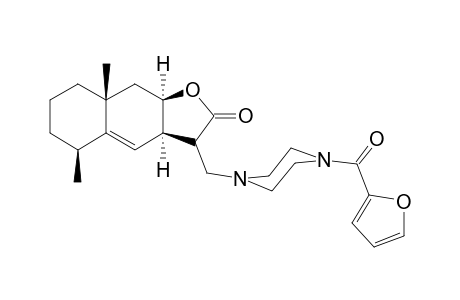 (3aR,5S,8aR,9aR)-3-[[4-(2-furoyl)piperazino]methyl]-5,8a-dimethyl-3,3a,5,6,7,8,9,9a-octahydrobenzo[f]benzofuran-2-one