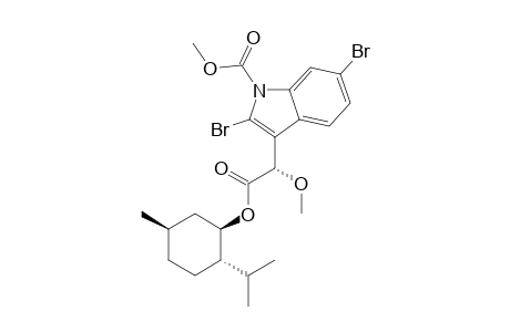 (8S,10R,11S,14R)-Methyl 2,6-dibromo-3-((S)-2-((1R,2S,5R)-2-isopropyl-5-methylcyclohexyloxy)-1-methoxy-2-oxoethyl)-1H-indole-1-carboxylate