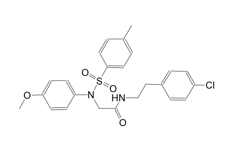 N-[2-(4-chlorophenyl)ethyl]-2-{4-methoxy[(4-methylphenyl)sulfonyl]anilino}acetamide