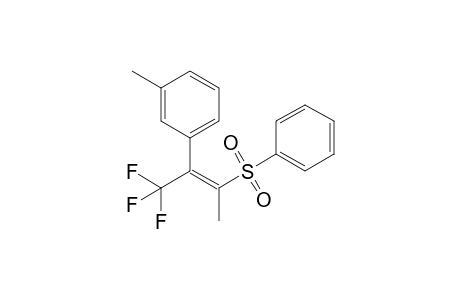 (E)-2-(3-Methylphenyl)-3-(phenylsulfonyl)-1,1,1-trifluorobut-2-ene