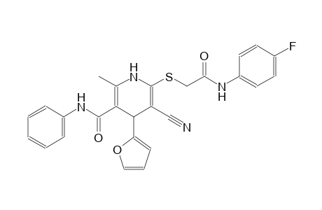 3-pyridinecarboxamide, 5-cyano-6-[[2-[(4-fluorophenyl)amino]-2-oxoethyl]thio]-4-(2-furanyl)-1,4-dihydro-2-methyl-N-phenyl-