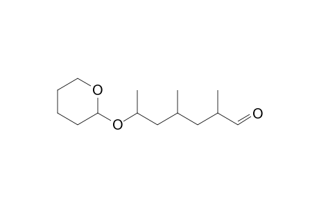2,4-Dimethyl-6-(tetrahydropyran-2-yloxy)heptanal