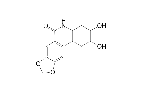 (2SR,3RS)-2,3-Dihydroxy-1,3,4,4a,5,11b-hexahydro[1,3]dioxolo[4,5-j]phenanthridin-6(2H)-one