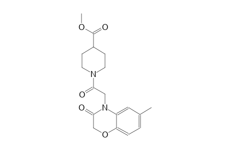4-piperidinecarboxylic acid, 1-[(2,3-dihydro-6-methyl-3-oxo-4H-1,4-benzoxazin-4-yl)acetyl]-, methyl ester