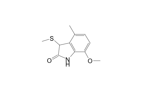 7-methoxy-4-methyl-3-(methylthio)-1,3-dihydroindol-2-one