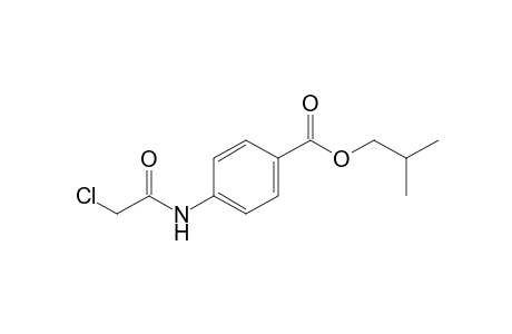 p-(2-chloroacetamido)benzoic acid, isobutyl ester