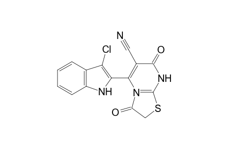 5-(3-Chloro-1H-indol-2-yl)-3,7-dioxo-2,3,7,8-tetrahydro-thiazolo[3,2-a]pyrimidine-6-carbonitrile