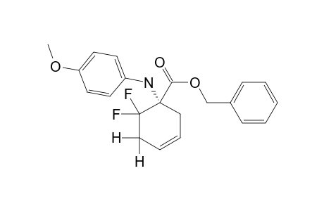 (+/-)-BENZYL-6,6-DIFLUORO-1-[(4-METHOXYPHENYL)-AMINO]-3-CYCLOHEXENE-1-CARBOXYLATE