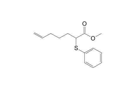 Methyl 2-phenylthio-6-heptenoate