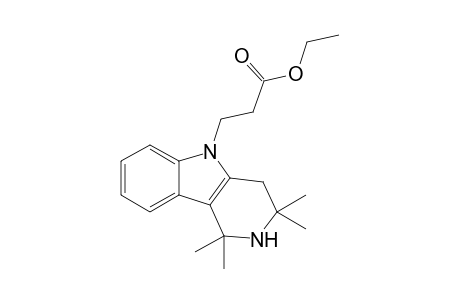 9-[2-(Carboethoxy)-ethyl]-2,2,4,4-tetramethyl-1,2,3,4-tetrahydro-.gamma.-carboline