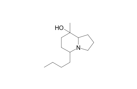 8-Hydroxy-8-methyl-5-butylizidine