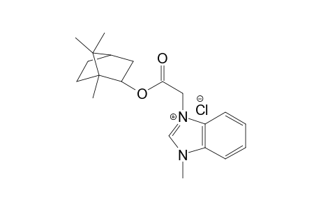 1-Methyl-3-(2-oxo-2-((1,7,7-trimethylbicyclo[2.2.1]heptan-2-yl)oxy)ethyl)-1H-benzo[d]imidazol-3-ium chloride