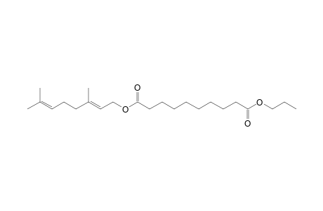 Sebacic acid, geranyl propyl ester