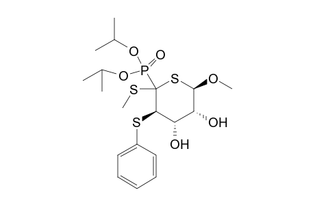 (2R,3R,4S,5R)-6-di(propan-2-yloxy)phosphoryl-2-methoxy-6-(methylthio)-5-(phenylthio)thiane-3,4-diol