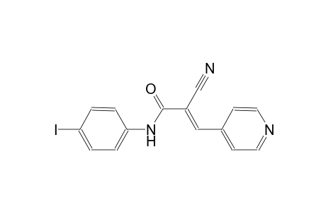 (2E)-2-cyano-N-(4-iodophenyl)-3-(4-pyridinyl)-2-propenamide