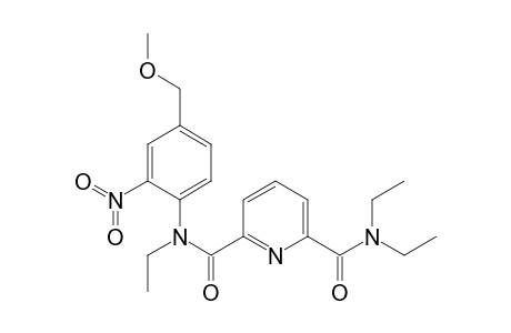 6-Diethylcarbamoyl-2-[N-ethyl-N-(2-nitro-4-methoxymethylphenyl)carbamoyl]pyridine