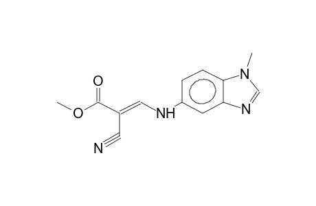 (E)-1-METHYL-5-(2-CARBOMETHOXY-2-CYANOVINYLAMINO)BENZIMIDAZOLE