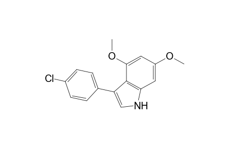 3-(4-Chlorophenyl)-4,6-dimethoxy-1H-indole