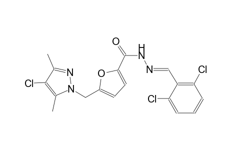 5-[(4-chloro-3,5-dimethyl-1H-pyrazol-1-yl)methyl]-N'-[(E)-(2,6-dichlorophenyl)methylidene]-2-furohydrazide