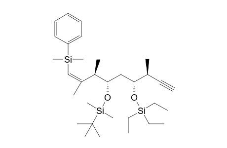 (5S,7R)-7-((S)-but-3-yn-2-yl)-5-((R,Z)-4-(dimethyl(phenyl)silyl)-3-methylbut-3-en-2-yl)-9,9-diethyl-2,2,3,3-tetramethyl-4,8-dioxa-3,9-disilaundecane