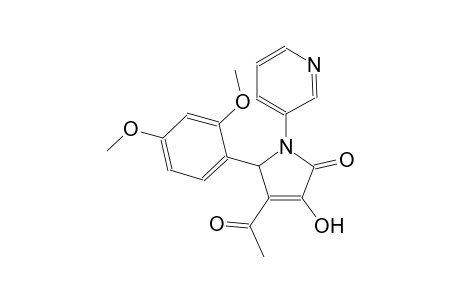 4-acetyl-5-(2,4-dimethoxyphenyl)-3-hydroxy-1-(3-pyridinyl)-1,5-dihydro-2H-pyrrol-2-one