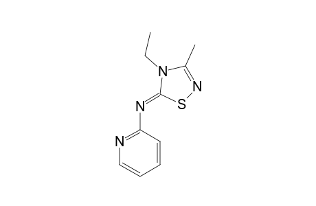 4-ETHYL-3-METHYL-5-(2-PYRIDYLIMINO)-1,2,4-THIADIAZOLINE