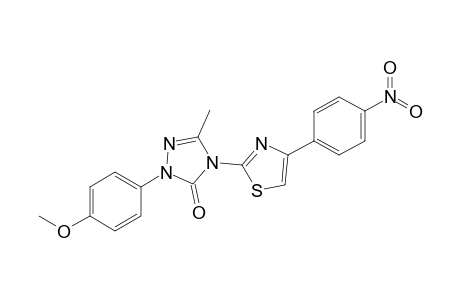 2-(p-Anisyl)-5-methyl-4-[4-(p-nitrophenyl)thiazol-2-yl]-2,4-dihydro-3H-1,2,4-triazol-3-one