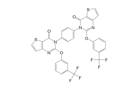 2, 2'-Di[3-(trifluoromethyl)phenoxy]-3, 3'-(1, 4-phenylene)bis(thieno[3, 2-d] pyrimidin-4(3H)-one)